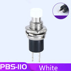 6PCS PBS-110 7MM Momentary Push Button Switch Press The Reset Switch Momentary ON OFF Push Button Micro Switch Normally Open