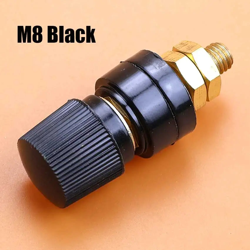 1/2pcs Red Black 6mm 8mm Pure Copper Terminal Blocks Power Supply Terminals M6 M8 Welding Machine Inverter Post Connector