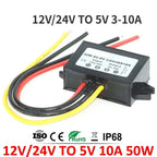 12V 24V to 5V 5A 3A 10A DC-DC Step Down Power Converter Voltage Power Supply 8-36V Buck 5V Switching 12Volt to 5Volt for Car LED