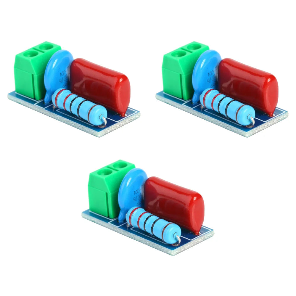 1/2/3pcs RC Absorption Circuit Module Relay Contact Protection Resistance Surge AC/DC 5V-400V Snubber Board