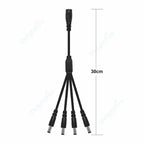 5.5mm 2.1mm 1 To 2/3/4/5/6/8 Way DC Power Splitter Cable 5V 12V Power Adapter Connector Cord For LED Strip Lights CCTV Camera