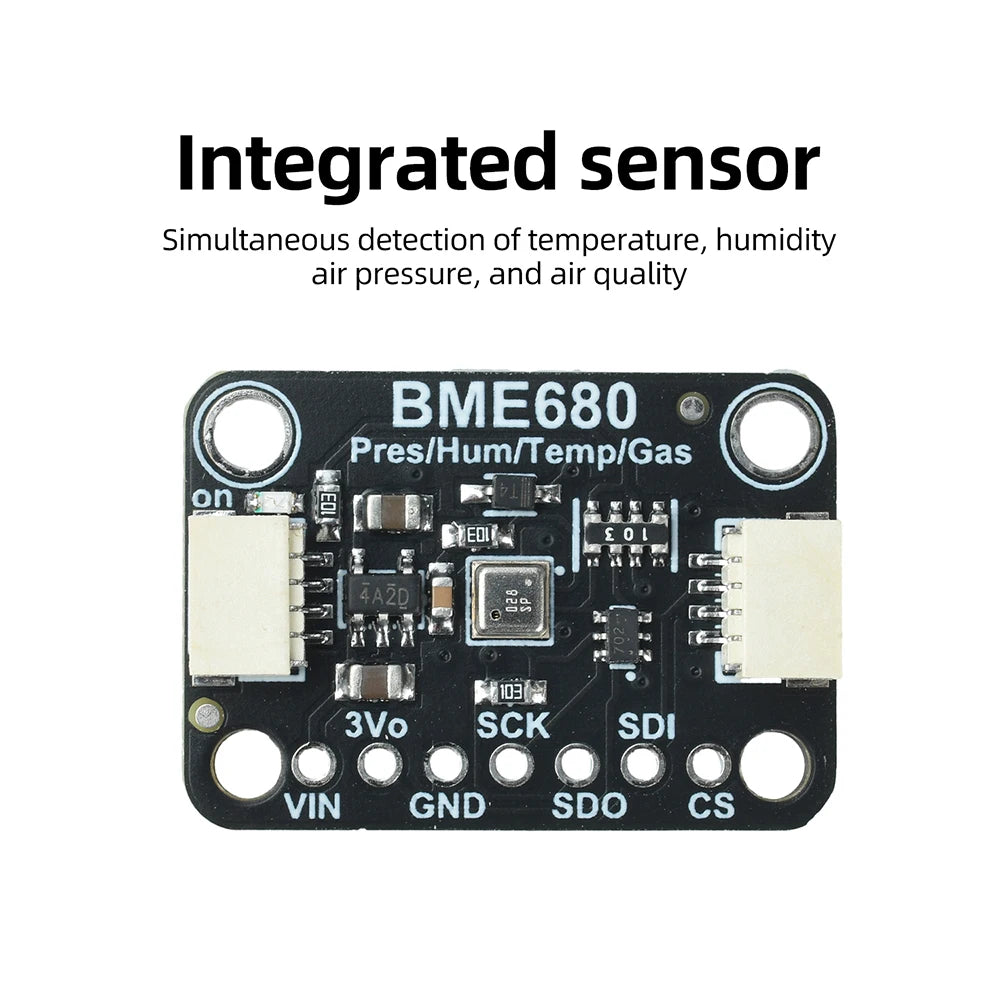 BME688 Sensor Module BME680 Air Quality Sensor VOC Temperature Humidity Pressure Sensor Low‑Power I2C Gas Sensor For Smart Home