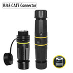 Cat7 Waterproof RJ45 Coupler, Waterproof Ethernet Connector Shielded IP68 Female to Female Waterproof Ethernet Coupler