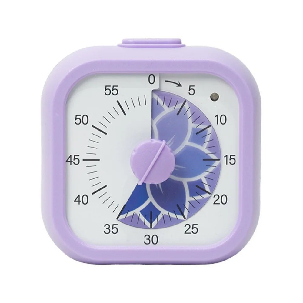 60 Minute Visual Timer Self Discipline Silent Operation Countdown Alarm Clock Square / Round Design Visualization