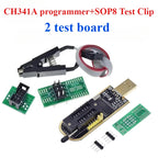 1PCS  CH341A CH341B 24 25 Series EEPROM Flash BIOS USB Programmer Module SOIC8 SOP8 Test Clip For EEPROM 93CXX / 25CXX / 24CXX