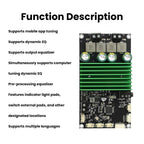 2X150W Bluetooth BT Amplifier Board Bass Enhancement EQ Adjustment Audio Amplifier Module with APP Tuning for DIY Car Audio