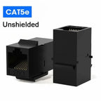 ZOERAX CAT7 CAT6A CAT6 Coupler RJ45 Keystone Shielded Coupler, Shielded Female to Female RJ45 Inline Coupler Keystone Jack