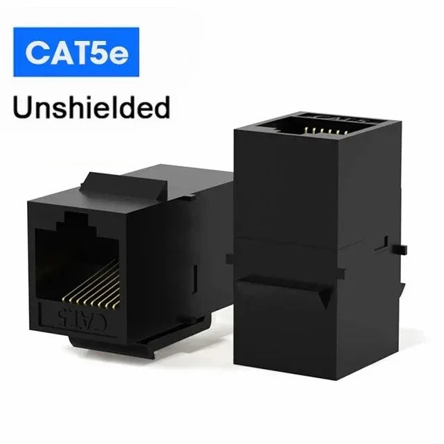 ZOERAX CAT7 CAT6A CAT6 Coupler RJ45 Keystone Shielded Coupler, Shielded Female to Female RJ45 Inline Coupler Keystone Jack
