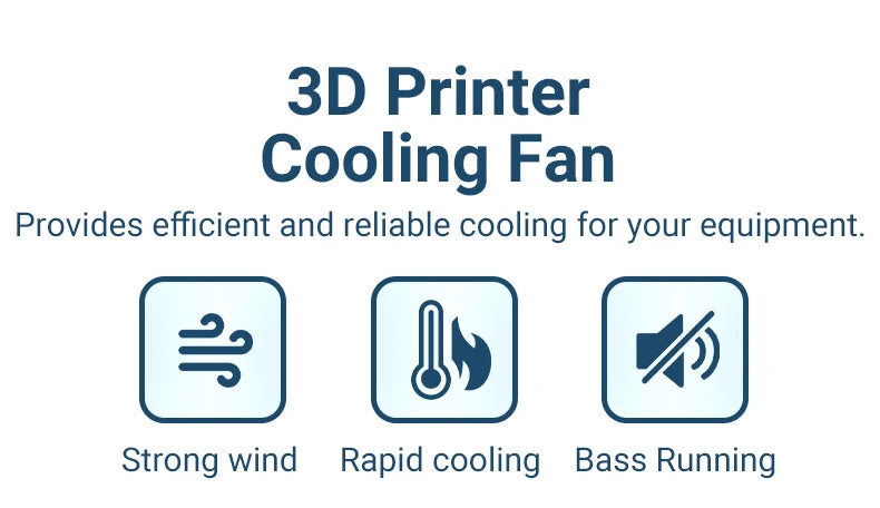 5015 Cooling Fan for Lab A1 A1mini Hotend Fan with Cable Rapid Cooler Fan 2510 Axial Fan Kit for X1 X1C P1P P1S 3D Printer Parts
