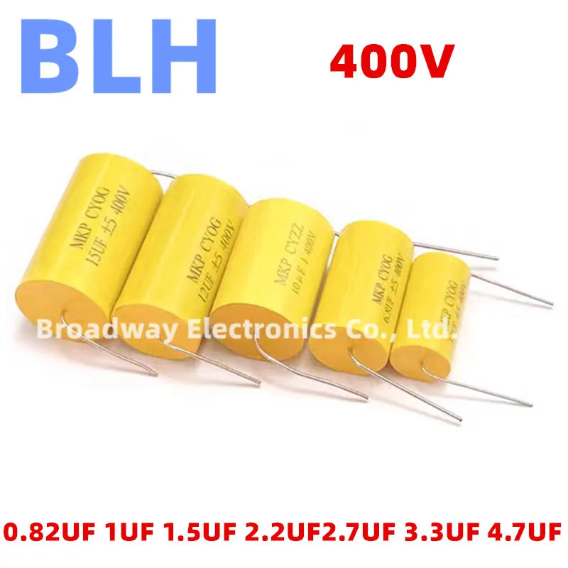 5PCS 400V DC Audiophiler Axial MKP Audio Grade Capacitor 0.82UF 824 1UF 105 1.5UF 155 2.2UF 225 2.7UF 275 3.3UF 335 4.7UF 475
