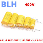 5PCS 400V DC Audiophiler Axial MKP Audio Grade Capacitor 0.82UF 824 1UF 105 1.5UF 155 2.2UF 225 2.7UF 275 3.3UF 335 4.7UF 475
