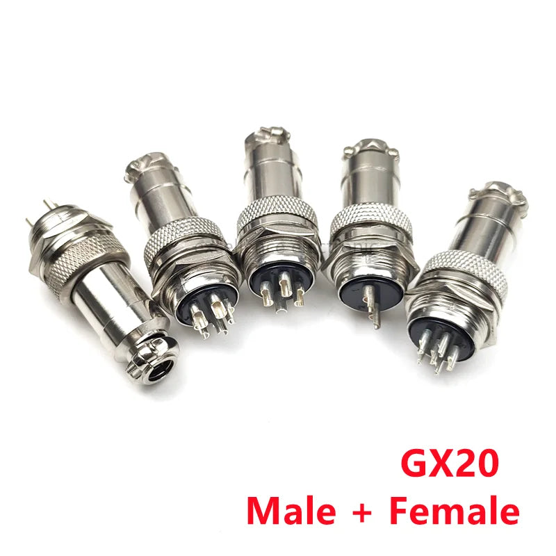GX16 GX12 GX20 2P/3/4/5/6/7/8 Pin Female Male Air Aviation Connector Power Cable Electrical Plug Socket