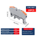 JINH CMK420 One-Flip Lever DIN Rail Terminal Push-in Wire Release Compact Conductor Block Orange Option for Electronics