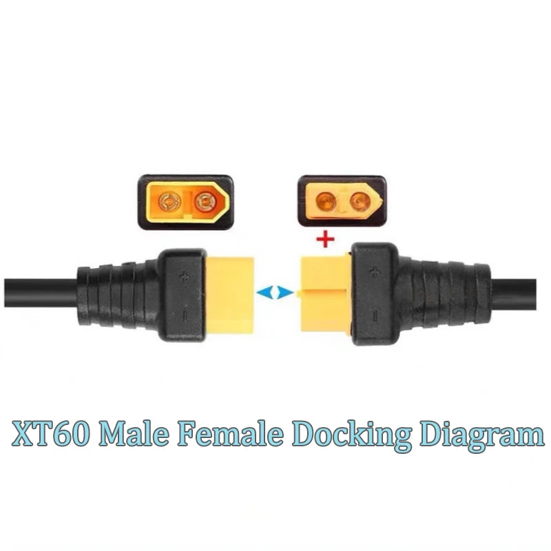 XT60 Male Female To DC 5.5*2.1/5.5*2.5 RC Battery Charging Connector Suitable For Aircraft Model Battery/drone Power Connection