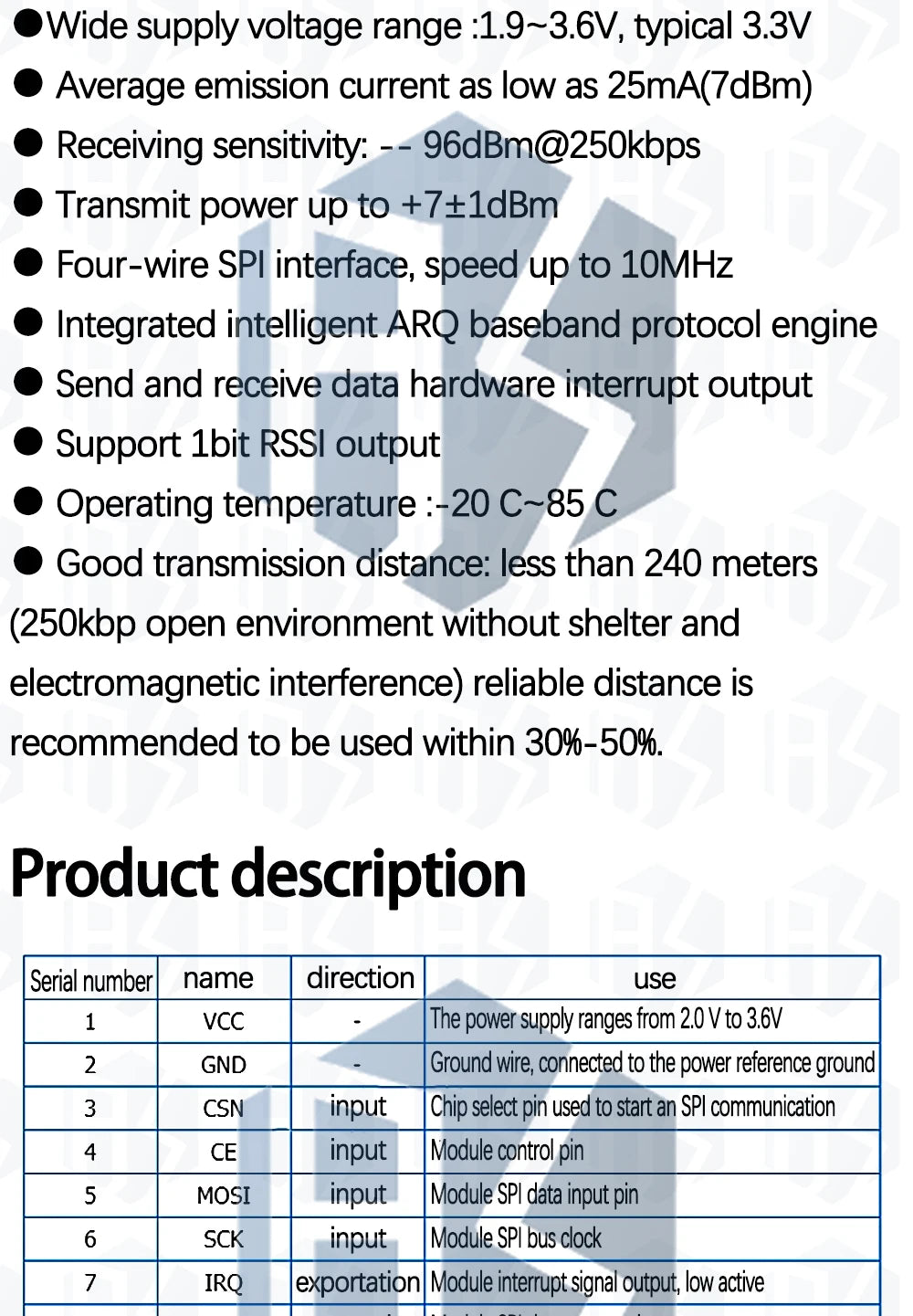 1PC 2.4G NRF24L01+ Upgraded Wireless Module: DIY for Arduino-Compatible Communication Kit (2Mbit/s Data Transmission)