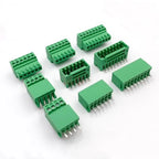 10Pairs 15EDG 2.54 mm KF2EDG PCB Screw Terminal Block Connector Right Angle/ Straight Needle Plug Pin Header Socket 2P-12 Pin