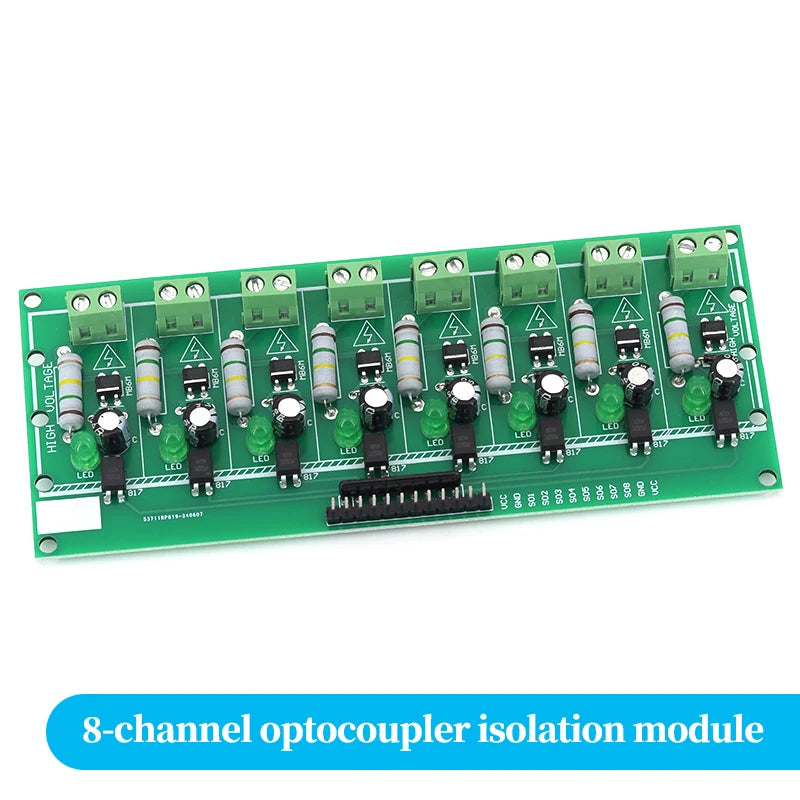 1/2/3/4/8-Bit AC 220V Optocoupler Isolation Module Voltage Detect Board Adaptive 3-5V For PLC Isolamento Fotoaccoppiatore Module