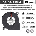 Gdstime Brushless Turbo Fan 24V Dual Ball 30mm 40mm 50mm For 3D Printer Fan DC Blower Cooling Fan 3010 4010 4020 5015 Clooer