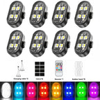 RGB LED Motorcycle Strobe light Car LED Flash Rechargeable Wireless Light Aircraft Airplane Helicopter Warning Lights Accessorie