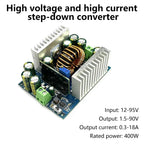 Adjustable Step Down Voltage Regulator Module 500W CC CV DC 12-95V to 1.5-90V Constant Current Buck Converter