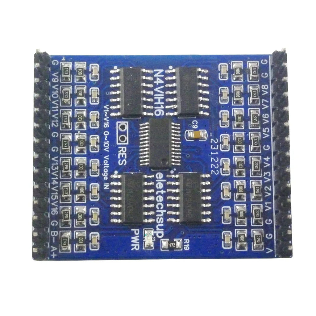 16CH RS485 Analog Input Module 0-5V 0-10V 4-20MA 0-20MA Current Voltage Collector N4VIH16 N4CIE16