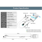 VONETS VAP11S-D232 Dual-Band Wireless Bridge Router Serial Port Service UART/TTL to RS232/485/422/WiFi to Ethernet Converter