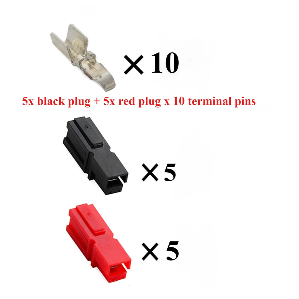 Electric Equipments15A/30A/45A Amp Plug 600V for Anderson Powerpole Connector with Rubber Dust Cover Sleeves Terminal Waterproof