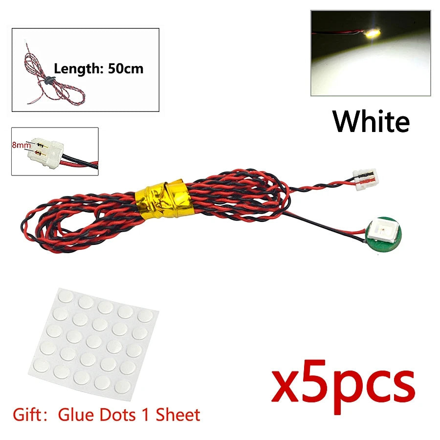 DIY 0.8mm Pin 1x1 1x2 1x4 Length 50cm SMD LED 2835  Remote Control Building Block Flash Lamp City Street Light Bricks