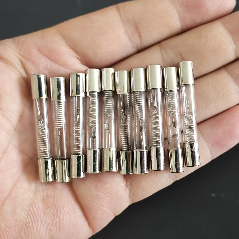 10PCS 5KV Microwave Oven Fuse 6X40MM 0.65A 0.7A 0.75A 0.8A 0.9A Glass Tube Fuse 5000V 700MA 6x40mm High-Pressure Fuse