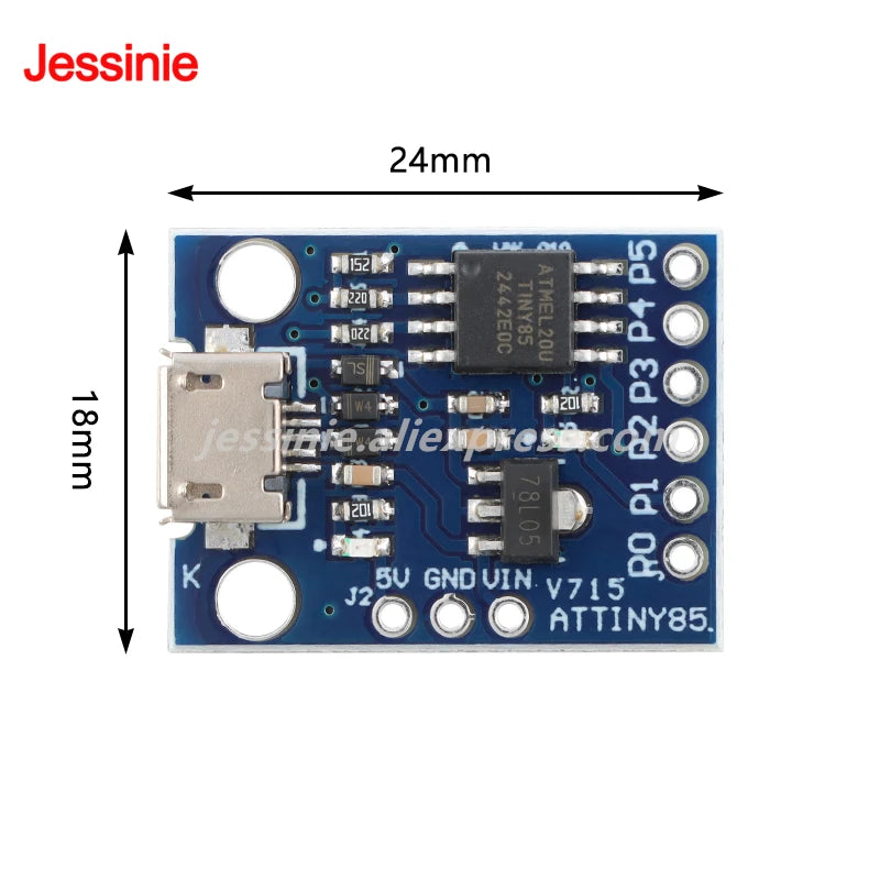 10pcs/1pc ATTINY85 Micro Type-C Development Board 8-bit AVR Microcontroller Module Digispark Kicksta Expansion Board for Arduino