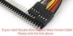 10PCS 2.54MM Pitch Wire Dupont Line Female to Female 1P2 3 4 5 6 Pin Dupont Cable Connector JUMPER CABLE WIRE FOR PCB 3D Printer