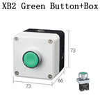 NEW XB2 Metal button switch control box start stop industrial identification symbol self reset circular emergency stop SWITCH