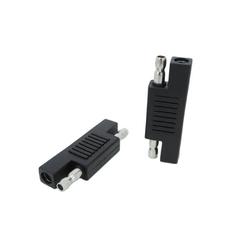 1pcs 5pcs 12/24V Solar Panel SAE male head Polarity Reverse Adapter Connector Battery Power Charger For Quick Disconnect Cable