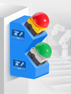 IP65 Waterproof ENMG Emergency Stop Button Switch Mushroom Head Self-Locking/Resetting 1NO Foot/Hand Control for Industrial Safe