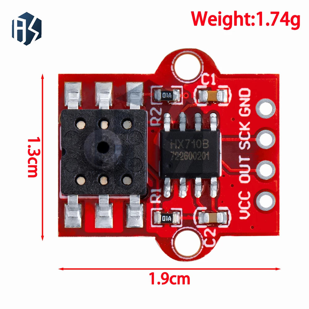 DC 3.3V/5V 0-40KPa Pressure Sensor Module with 2.5mm Soft Tube - Digital Liquid Water Level Controller Board for Arduino
