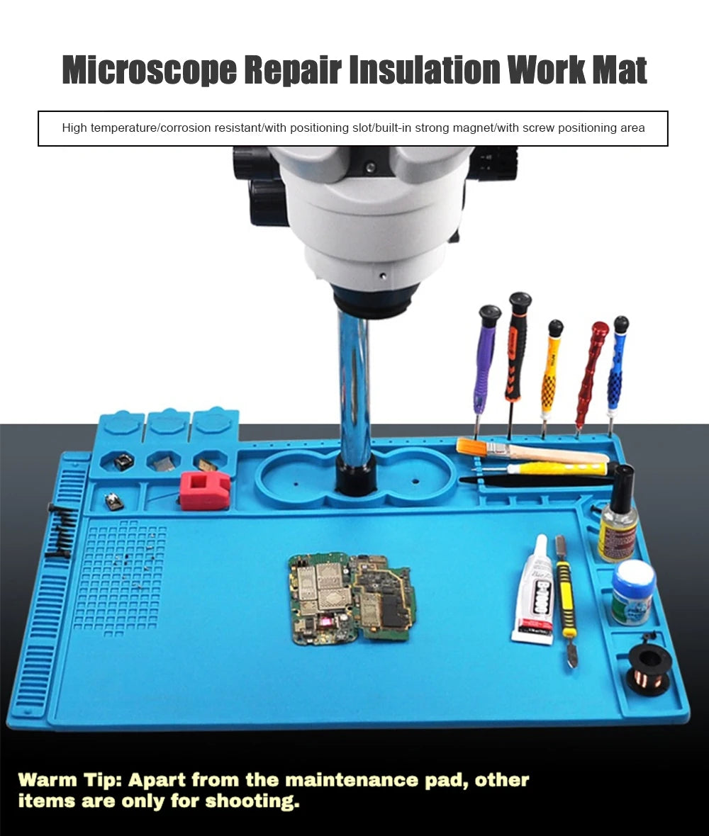 Soldering Mat ESD Antistatic 500 ° Heat Resistant Insulation Work Mat Multifunctional Silicone Repair Pad Maintenance Platform