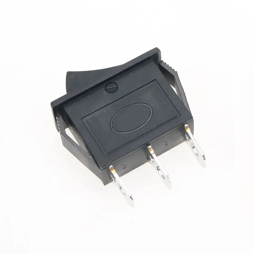 5PCS KCD3 Rocker Switch 16A /20A 125V/250V ON-OFF-ON 3 Position 3 Pin Electrical Equipment Power Switch Black