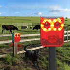 Outdoor Waterproof Solar Outdoor Motion Sensor Alarm Dog Barking&Gunshot Sound Animal Repeller Deter Raccoons Bears and Coyotes