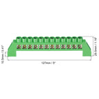 1/2Pcs 4/6/8/10/12 Positions Terminal Block Connector Strip Brass Zero Line Ground Bar Electrical Distribution Wire Screw Termin