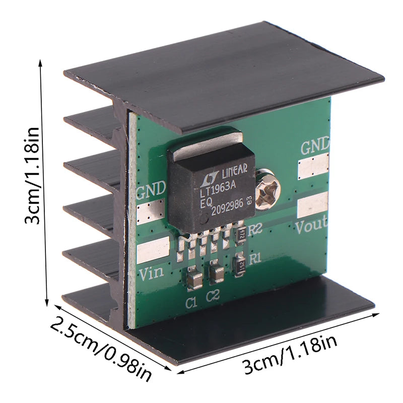 Ultra Low Noise LT1963 Linear Voltage Regulator LDO REG Power Module Board / 5V Ultra Low Noise Power Module LT1963 Power Board