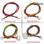 5Pcs SH1.0 to 1.25/ZH1.5/PH2.0/XH2.54 PH2.0 to XH2.54 Adapter Conversion Terminal Wire Connecting Line Cable 2P 3P 4P 5P 6P