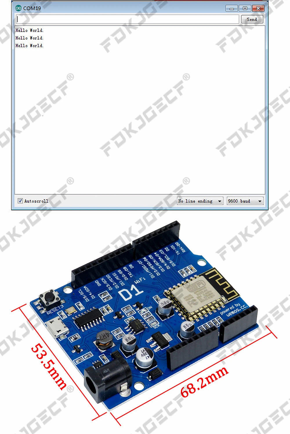 ESP-12E ESP-12F WeMos D1 UNO R3 CH340G WiFi Development Board Based ESP8266 Shield Smart Electronic For Arduino Compatible IDE