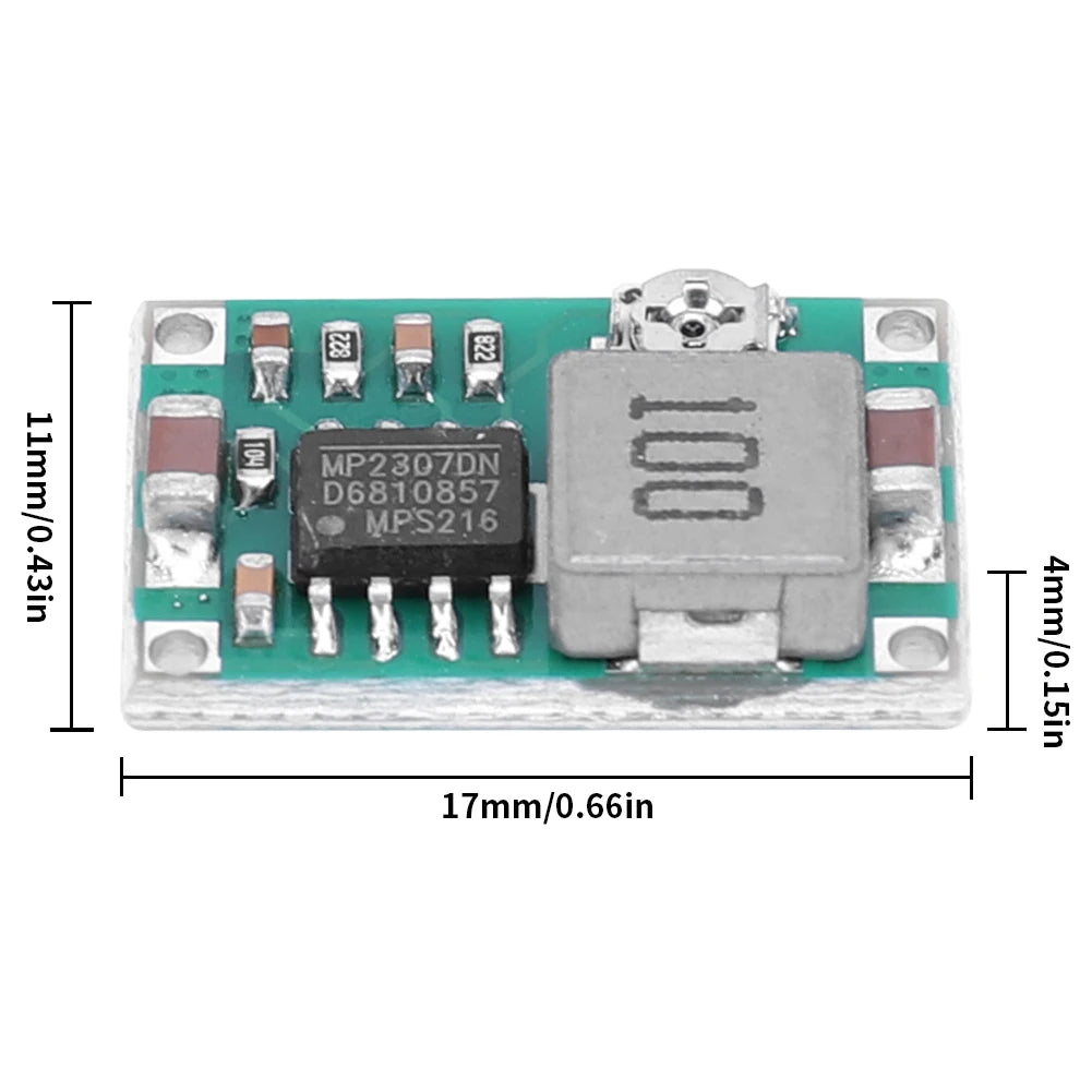 1-10pcs Mini360 RC Airplane Module Mini 360 DC Buck Converter 2A Step Down Module 4.75V-23V to 1V-17V 17x11x4mm LM2596