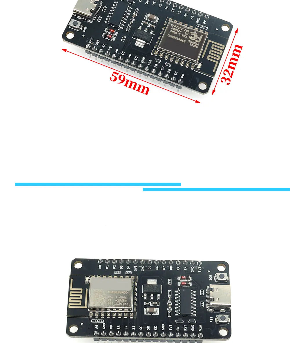 ESP8266 serial port wifi module NodeMCU Lua V3 Internet of Things development board TYPE-C interface CH340