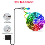 RGB Led Strip Lights for Room 5m 10m 20m 30m Music Sync Led Lights with Remote and APP Control for Room Bedroom Party Docor TV Backlight