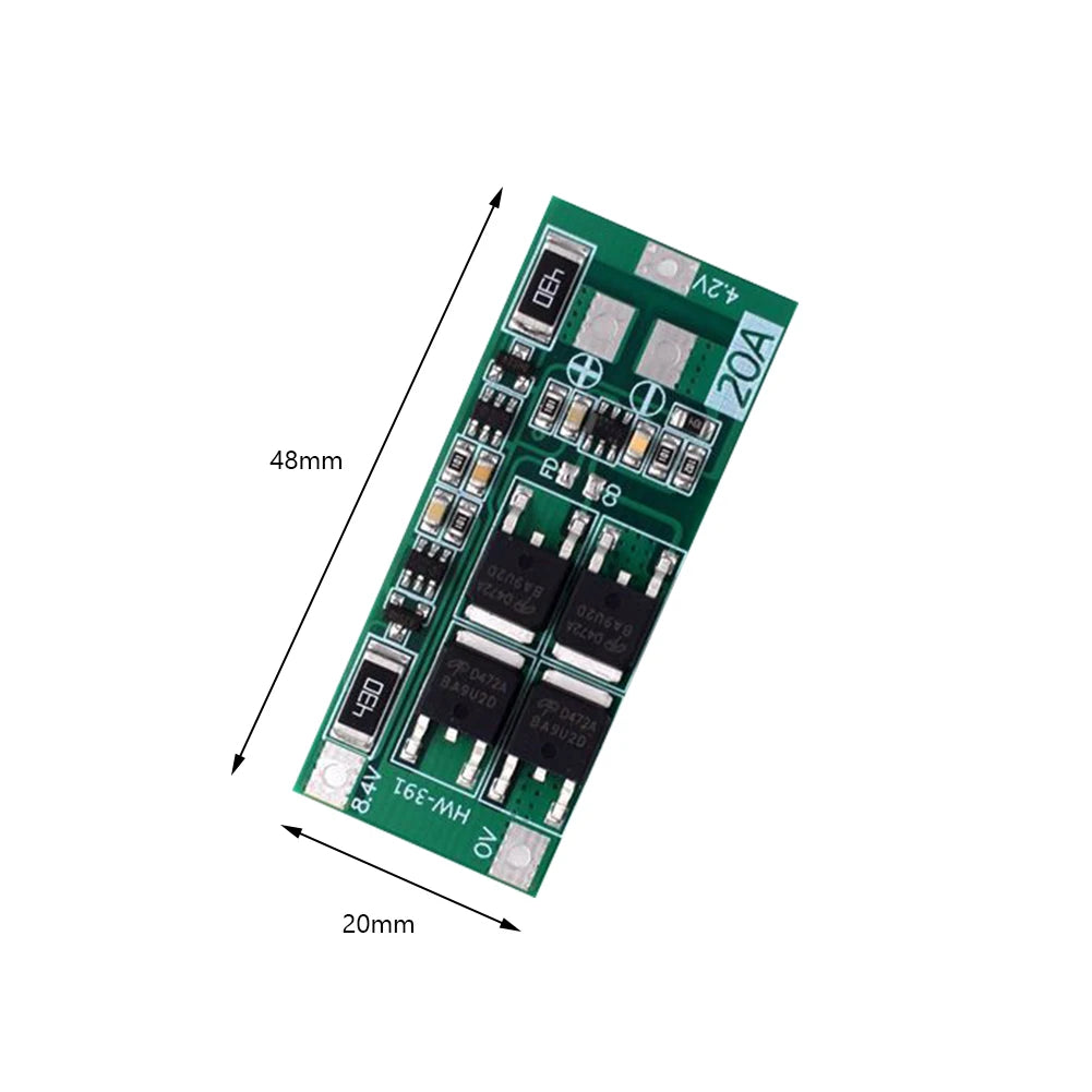 1-10PCS Charging Board Charger Module HW-391 2S 20A Lithium Battery Protection Board 18650 BMS Board Module Balance