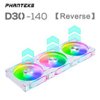 Phanteks D30-140 ARGB Case Fan 140mm CPU Cooling Fan 4PIN PWM Air Cooler Fans Wireless Splicing Computer Heat Dissipation Fan