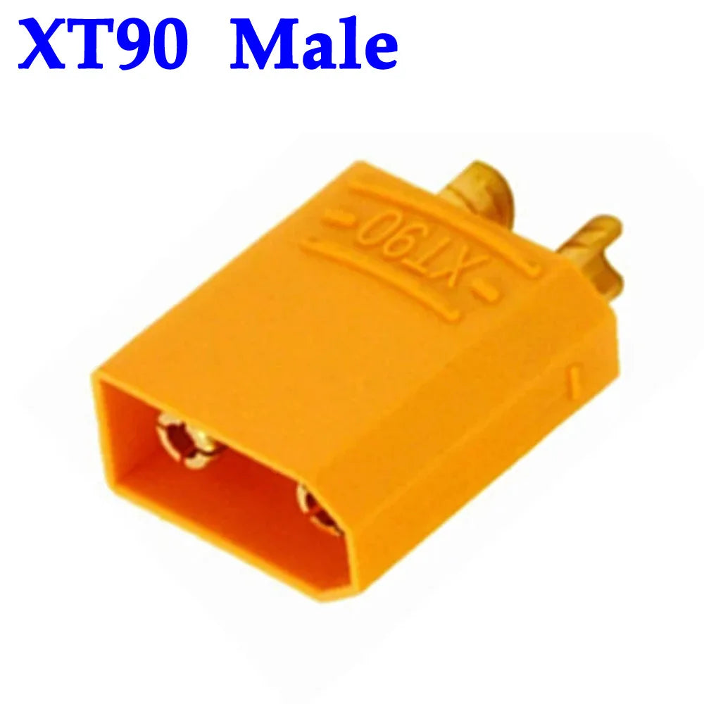 MR60 MR 60 Fireproof Female Male Three-core Connector With Sheath 3.5mm Brass Gold Plated For Lipo ESC RC Model