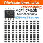 1~100Pcs MCP1407-E/SN SOP8 Surface Mount 6A High Speed Power MOSFET Driver Integrated Circuit Chip For Power Control Board