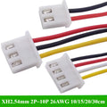 JST XH2.54 Electronic Wire Single Head Tin Plated Connecting Wire 10cm/15cm/20cm/30CM XH 2.54mm Pitch Cable 2/3/4/5/6/7/8/9/10P